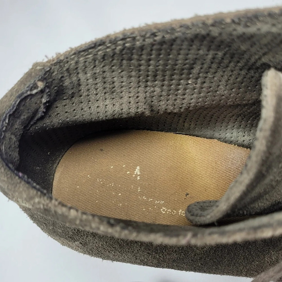 Toms Lunata Olive Green Lace-up Suede Ankle Heeled Booties sz 8.5 - Picture 7 of 10